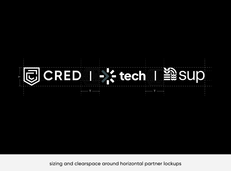 sizing and clearspace around horizontal partner lockups
